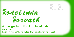 rodelinda horvath business card